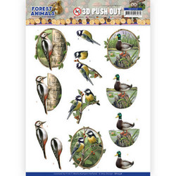 Amy Design Forest Animals 3D-kuvat Woodpecker