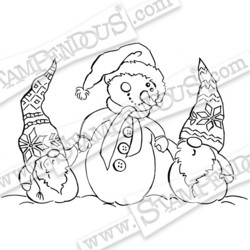 Stampendous leimasin Snome Buddies