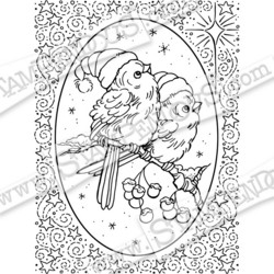 Stampendous leimasin Heavenly Birds