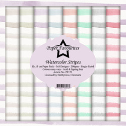 Paper Favourites Watercolor Stripes -paperipakkaus