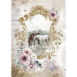 Stamperia riisipaperi Romantic Horses, Lake