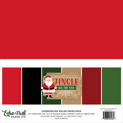 Echo Park Jingle All The Way, Solids -paperipakkaus, 12