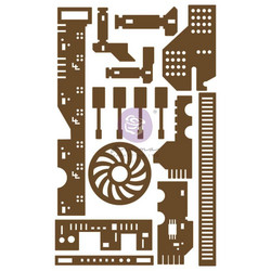 Prima Decorative Chipboard kuvioleike, All The Parts