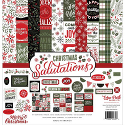 Echo Park Salutations Christmas -paperipakkaus, 12
