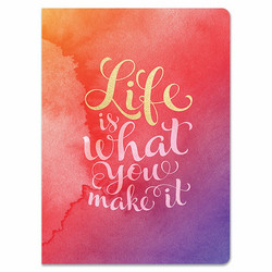 Paper House Life is What You Make It Softcover Journal -muistikirja