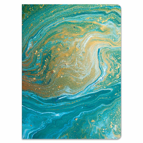 Paper House Teal Marble Softcover Journal -muistikirja