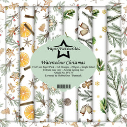 Paper Favourites Watercolour Christmas -paperipakkaus