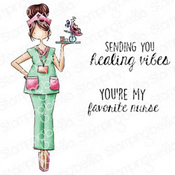 Stamping Bella Curvy Girl Nurse -leimasin