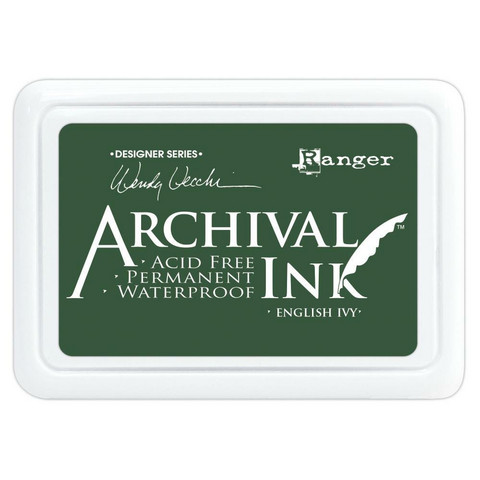 Archival Ink -mustetyyny, sävy English Ivy