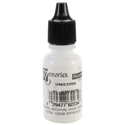 Hero Hues Pigment Ink -täyttöpullo, sävy Unicorn White