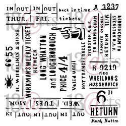 13@rts Mixed Media sapluuna Return Ticket