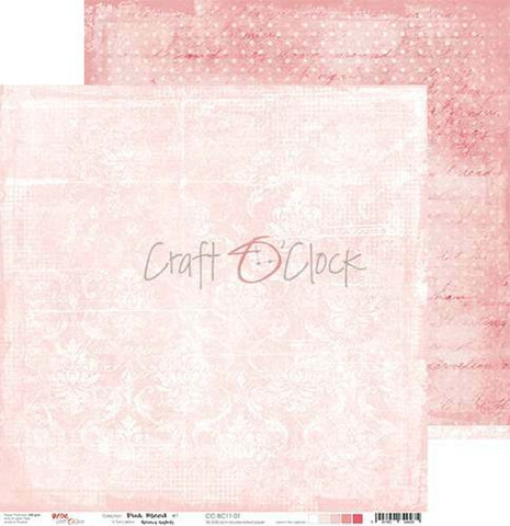 Craft O'clock skräppipaperi Pink Mood 01