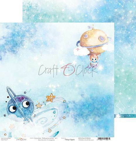 Craft O'clock skräppipaperi Cosmic Adventures 01