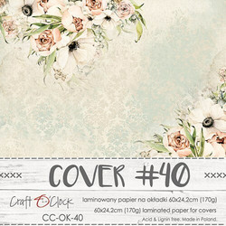 Craft O'clock Cover -paperi 40, Blooming Retreat, 60 x 24.2 cm
