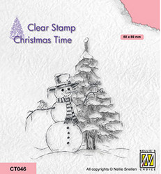 Nellie's Choice Christmas Time leimasin Snowman