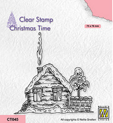 Nellie's Choice Christmas Time leimasin Snowy Cottage 2