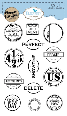 Elizabeth Craft Designs leimasin Circle Labels