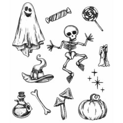 Stampers Anonymous, Tim Holtz leimasinsetti Halloween Doodles