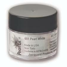 Jacquard Pearl Ex -pigmenttijauhe, sävy Metallics, Pearl White