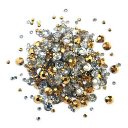 Buttons Galore Jewelz -tekokristallit, Gold