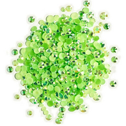 Buttons Galore Jewelz -tekokristallit, Peridot