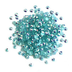 Buttons Galore Jewelz -tekokristallit, Aquamarine