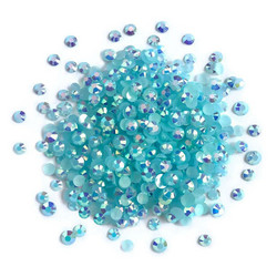 Buttons Galore Jewelz -tekokristallit, Capri Blue