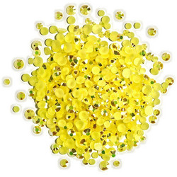 Buttons Galore Jewelz -tekokristallit, Lemon