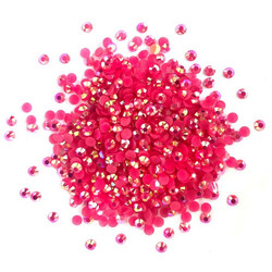 Buttons Galore Jewelz -tekokristallit, Fuschia