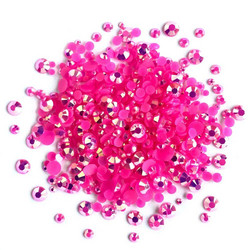 Buttons Galore Jewelz -tekokristallit, Rose