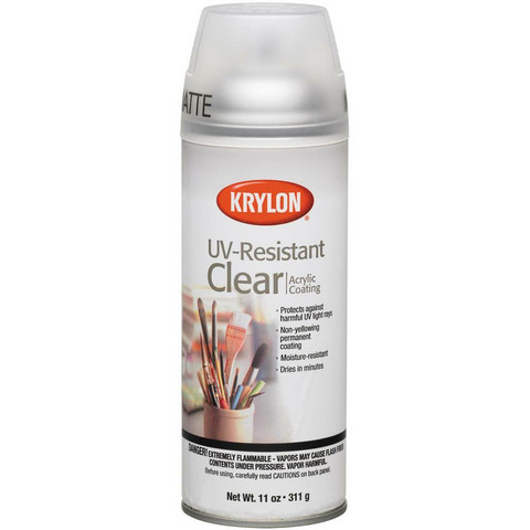 Krylon UV-Resistant Acrylic Coating Aerosol Spray -suihke, matta