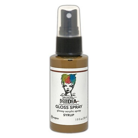 Dina Wakley Media Gloss Spray -suihke, sävy Syrup, 56 ml
