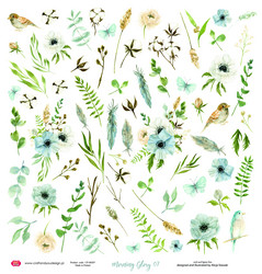 Craft & You skräppipaperi Morning Mist 07