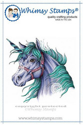 Whimsy Stamps Unicorn -leimasin