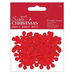 Docrafts Wooden Shapes Snowflakes  -puukoristeet