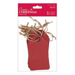 Papermania Create Christmas -tagit Red, 20 kpl