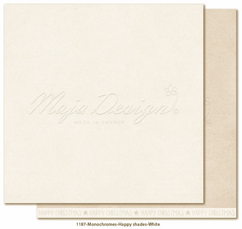  Maja Design Monochromes - Happy Shades skräppipaperi White
