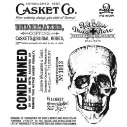 Stampers Anonymous, Tim Holtz leimasinsetti Rest In Peace