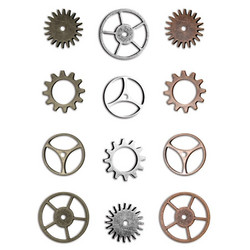 Tim Holtz Idea-Ology Metal Adornments -koristeet Sprocket Gears