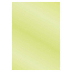 Card Deco Metallic -kartonki, sävy Olive Yellow, A4, 6 kpl