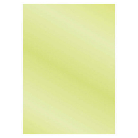 Card Deco Metallic -kartonki, sävy Olive Yellow, A4, 6 kpl