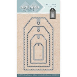 Card Deco Essentials stanssi Label Scallop