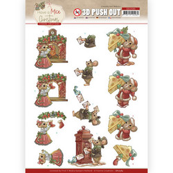 Yvonne Creations Have a Mice Christmas 3D-kuvat Sending Christmas Cards