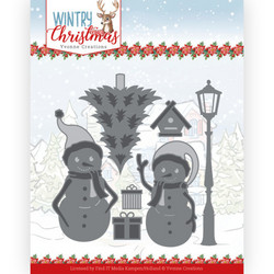 Yvonne Creations Wintry Christmas stanssi Snow Friends