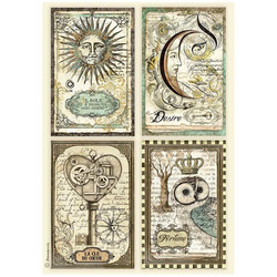 Stamperia riisipaperi Alchemy, 4 cards