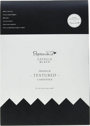 Papermania Premium Cardstock -kartonki, A4, 20 kpl, musta