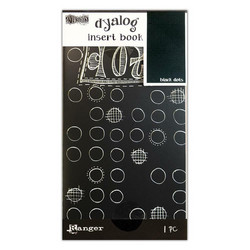 Dylusions Dyalog Insert Book Black Dots, muistikirja
