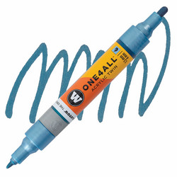 Molotow One4All Acrylic Twin -tussi, sävy metallic blue