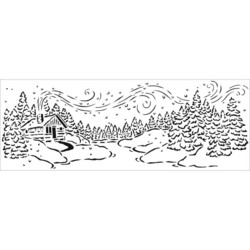 Crafter's Workshop sapluuna Snowy Cabin, 16.5