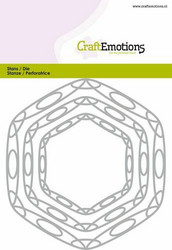 CraftEmotions Frames Art Hexagon -stanssi